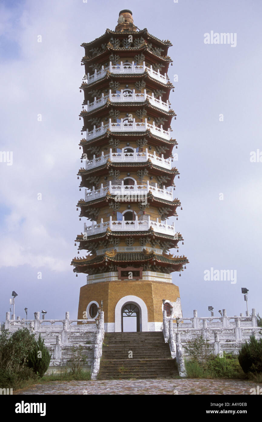 Chinese Pagoda Taiwan Republic of China Stock Photo