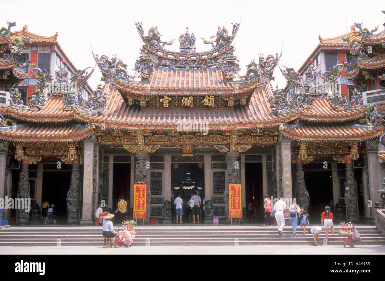Chinese Temple Taiwan Republic of China Stock Photo