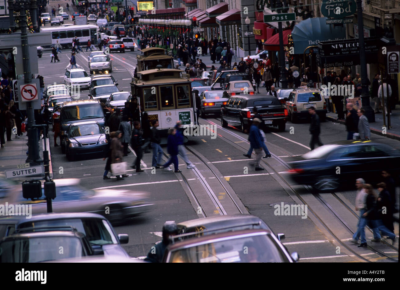 san francisco cable car Stock Photo