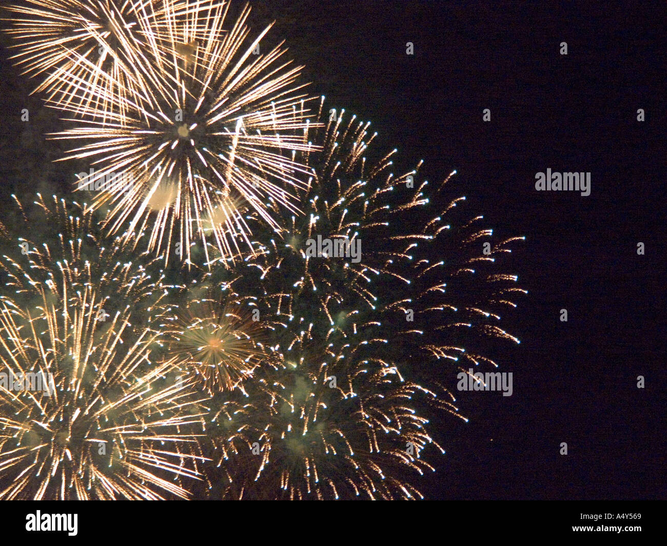 Gibraltar Fireworks Display to support 300 years of British Rule Stock