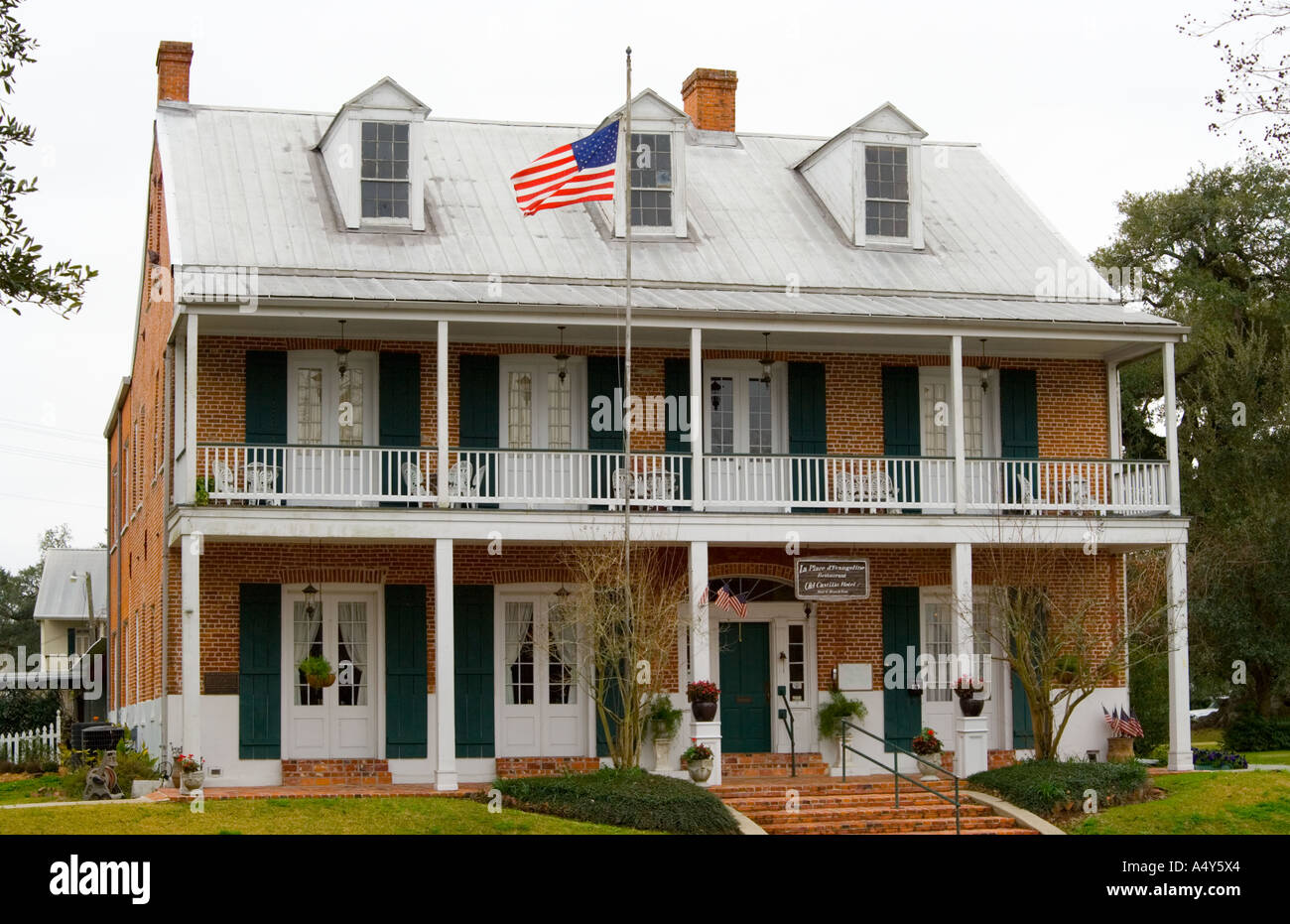 Old Castillo Hotel St Martinville LA USA Stock Photo Alamy