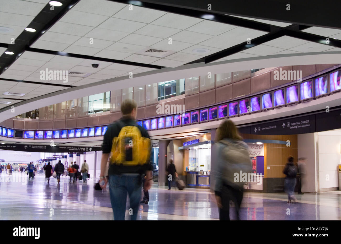 airport terminal IAH houston TX Stock Photo - Alamy