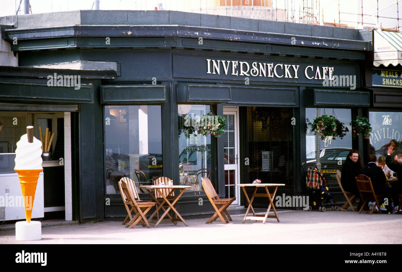 Inversnecky Cafe Aberdeen beachfront Stock Photo Alamy