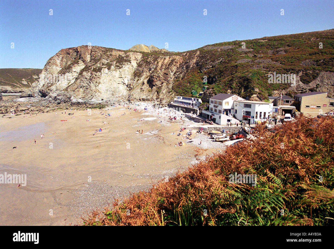Trevaunance Cove at St Agnes in Cornwall Britain UK Stock Photo Alamy