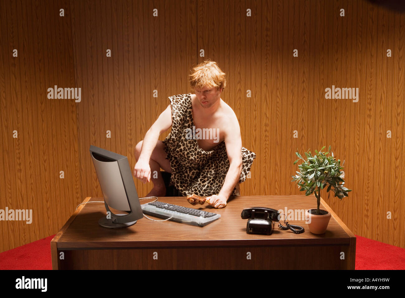 Primitive Man The Computer Stock Photos Primitive Man The