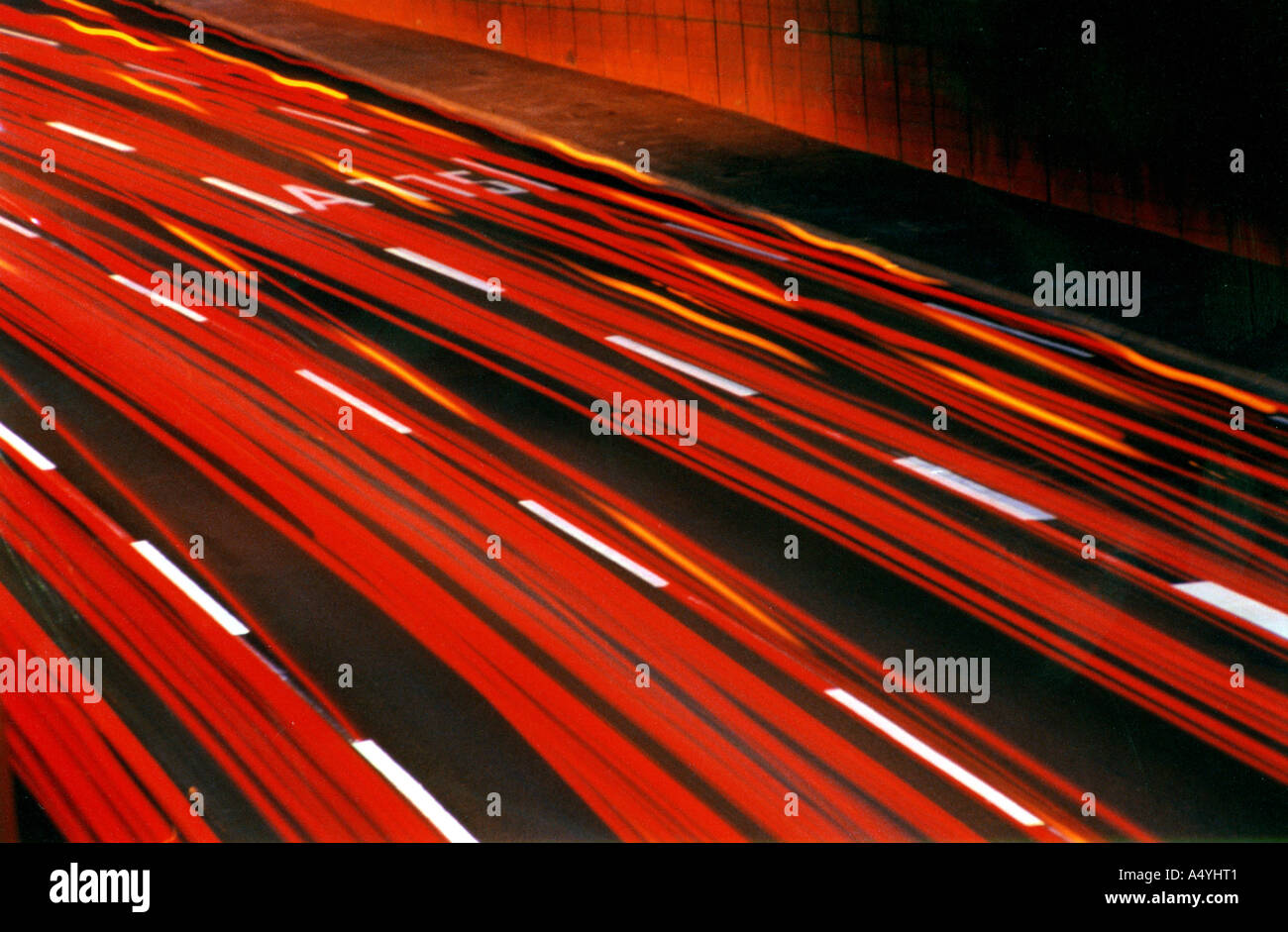 Lights of traffic Stock Photo