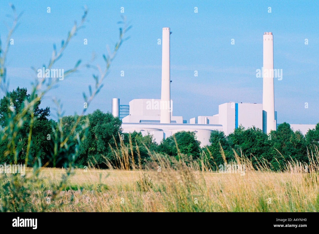 Northern power station of the Munich municipal utilities Stock Photo