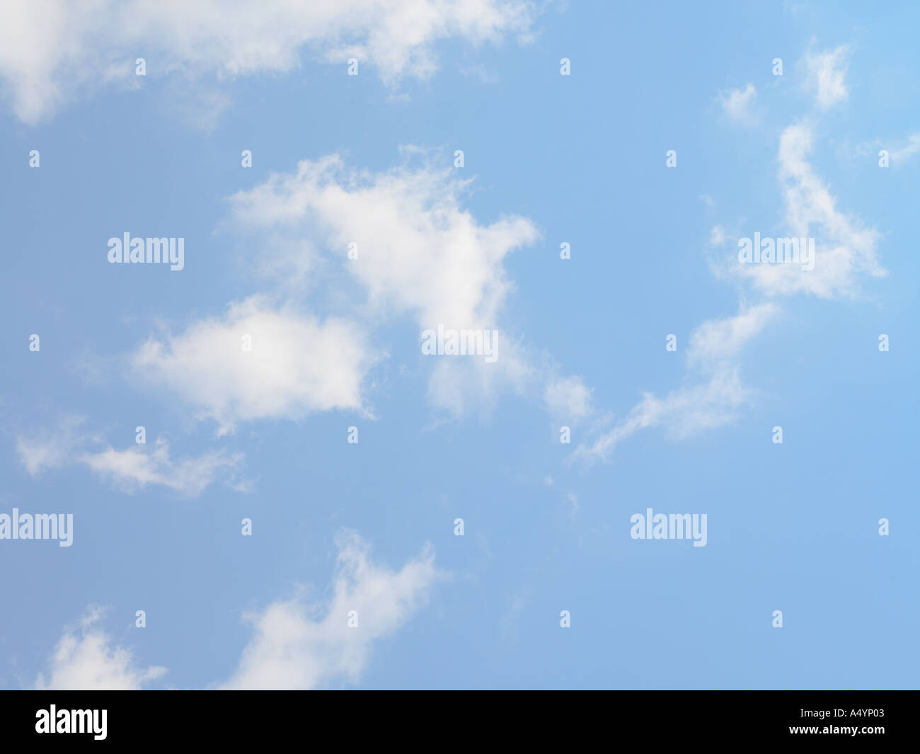 Pale Blue Sky White Clouds Stock Photo Alamy