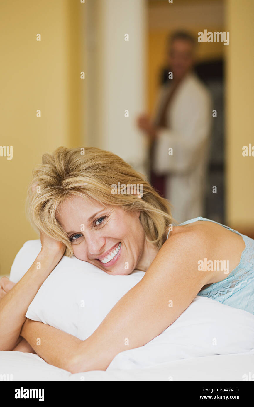 Happy mature woman hi-res stock photography and images - Alamy