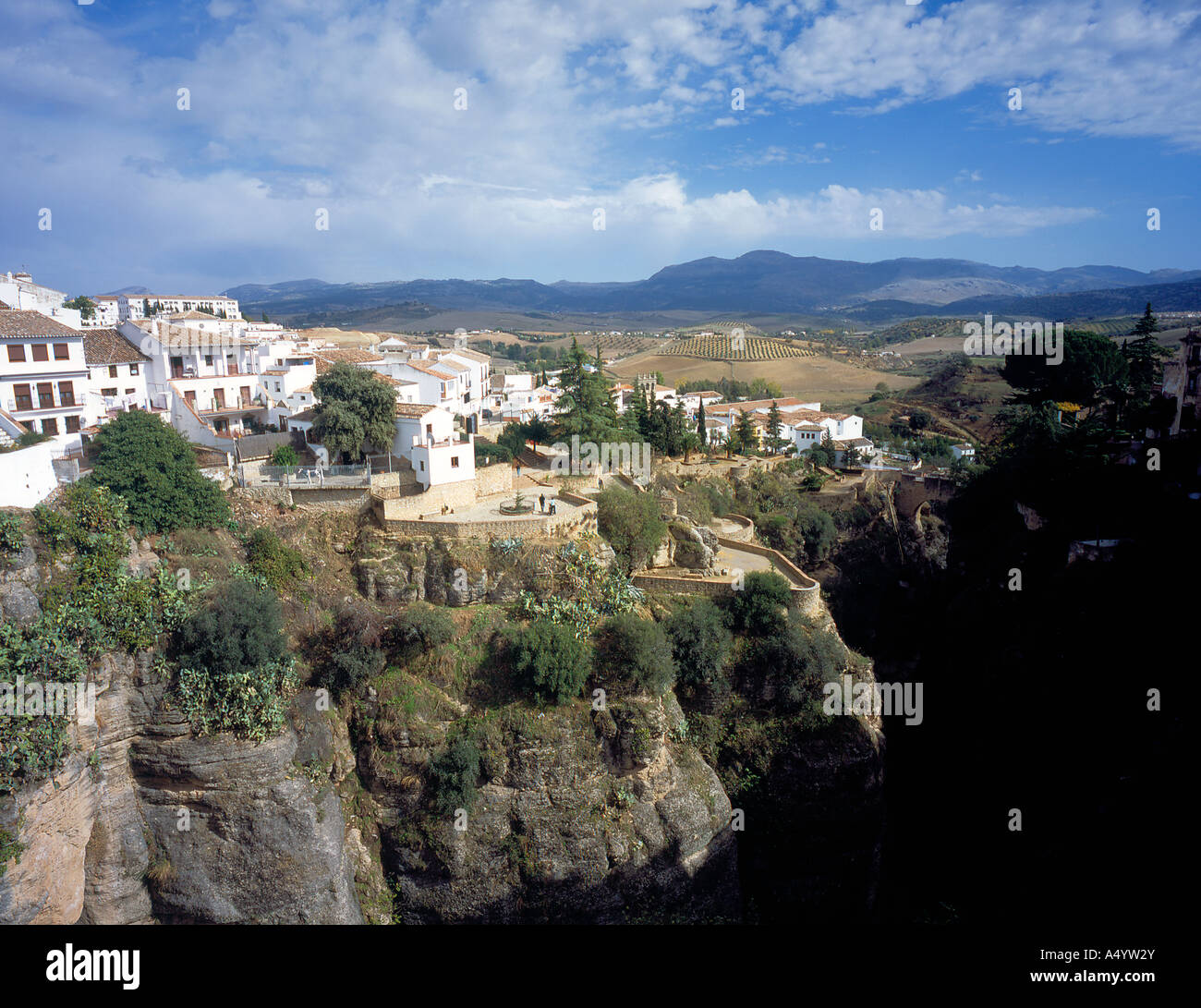 Gorge of Guadalevin Village Ronda Region of Andalusia Province Malaga Spain Espania Europe. Photo by Willy Matheisl Stock Photo