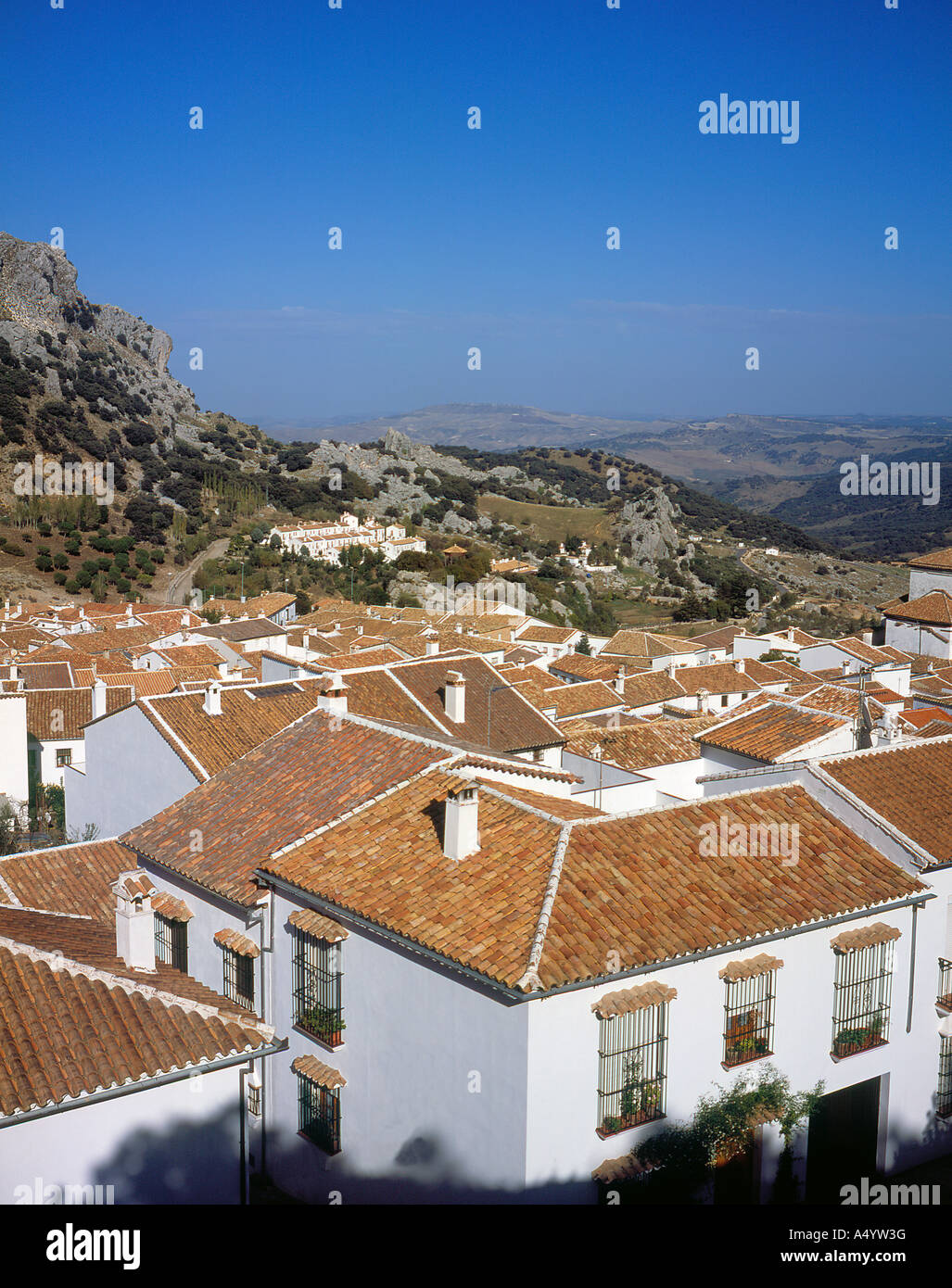 Grazalema Andalusia Province Malaga Spain Europe. Photo by Willy Matheisl Stock Photo