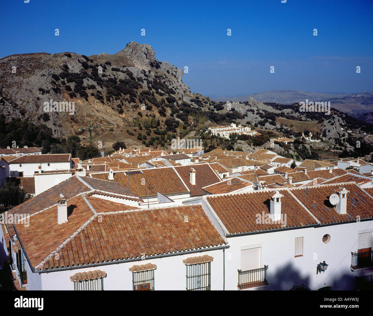 Grazalema Andalusia Province Malaga Spain Europe. Photo by Willy Matheisl Stock Photo