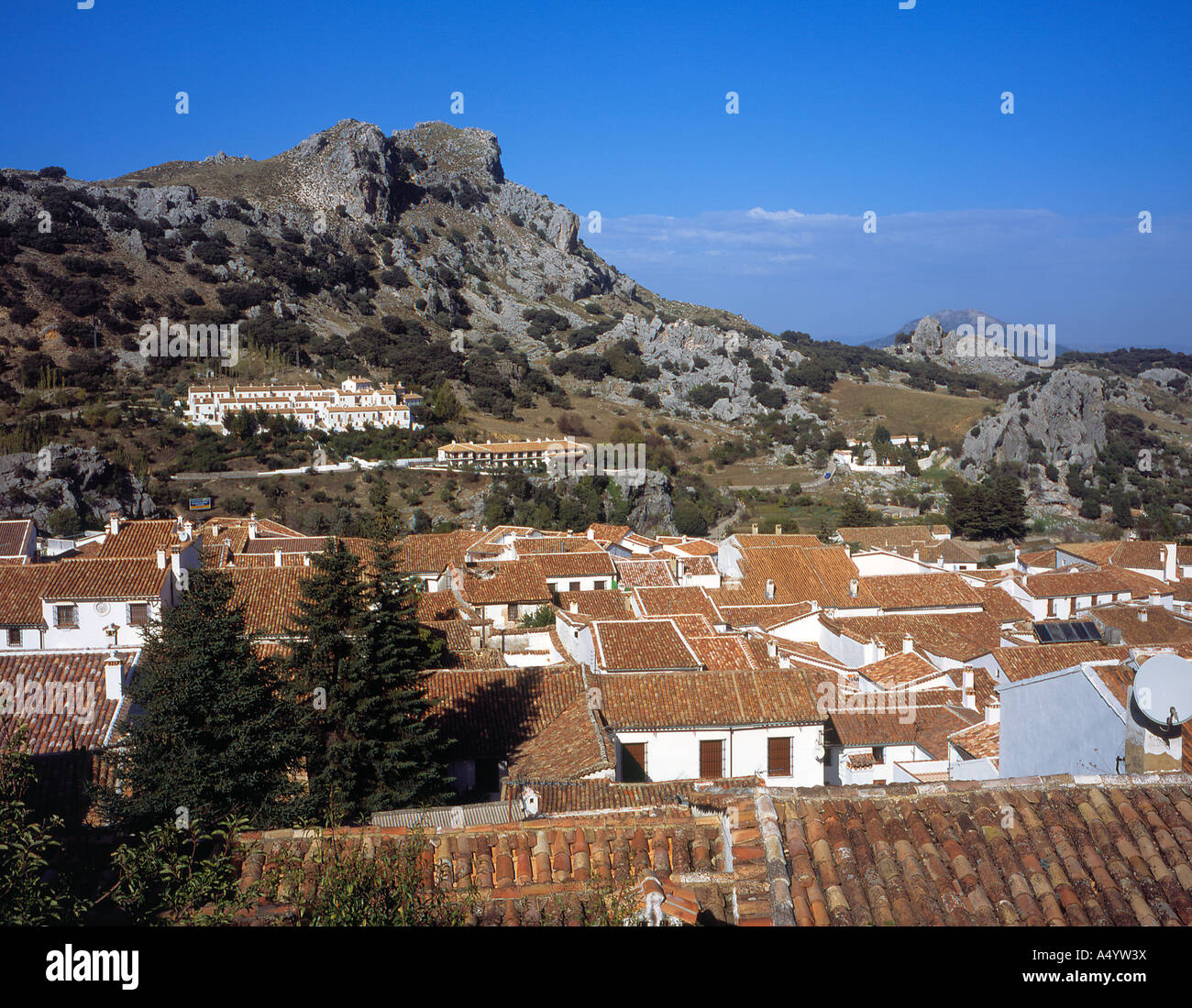Grazalema Andalusia Province Malaga Spain Europe,. Photo by Willy Matheisl Stock Photo
