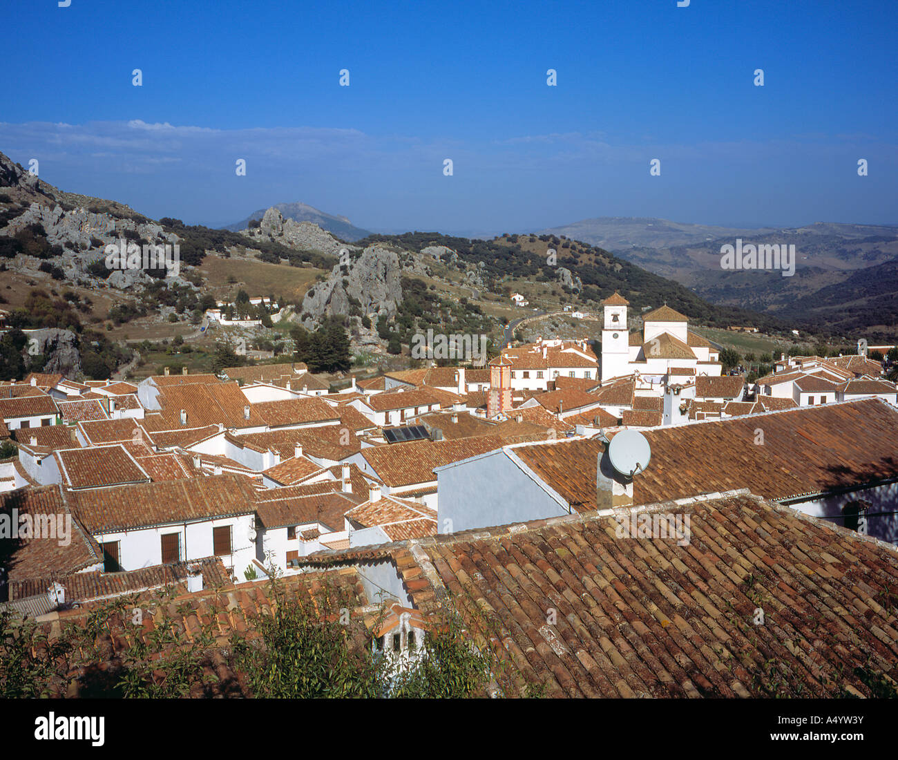 Grazalema Andalusia Province Malaga Spain, Europe,. Photo by Willy Matheisl Stock Photo