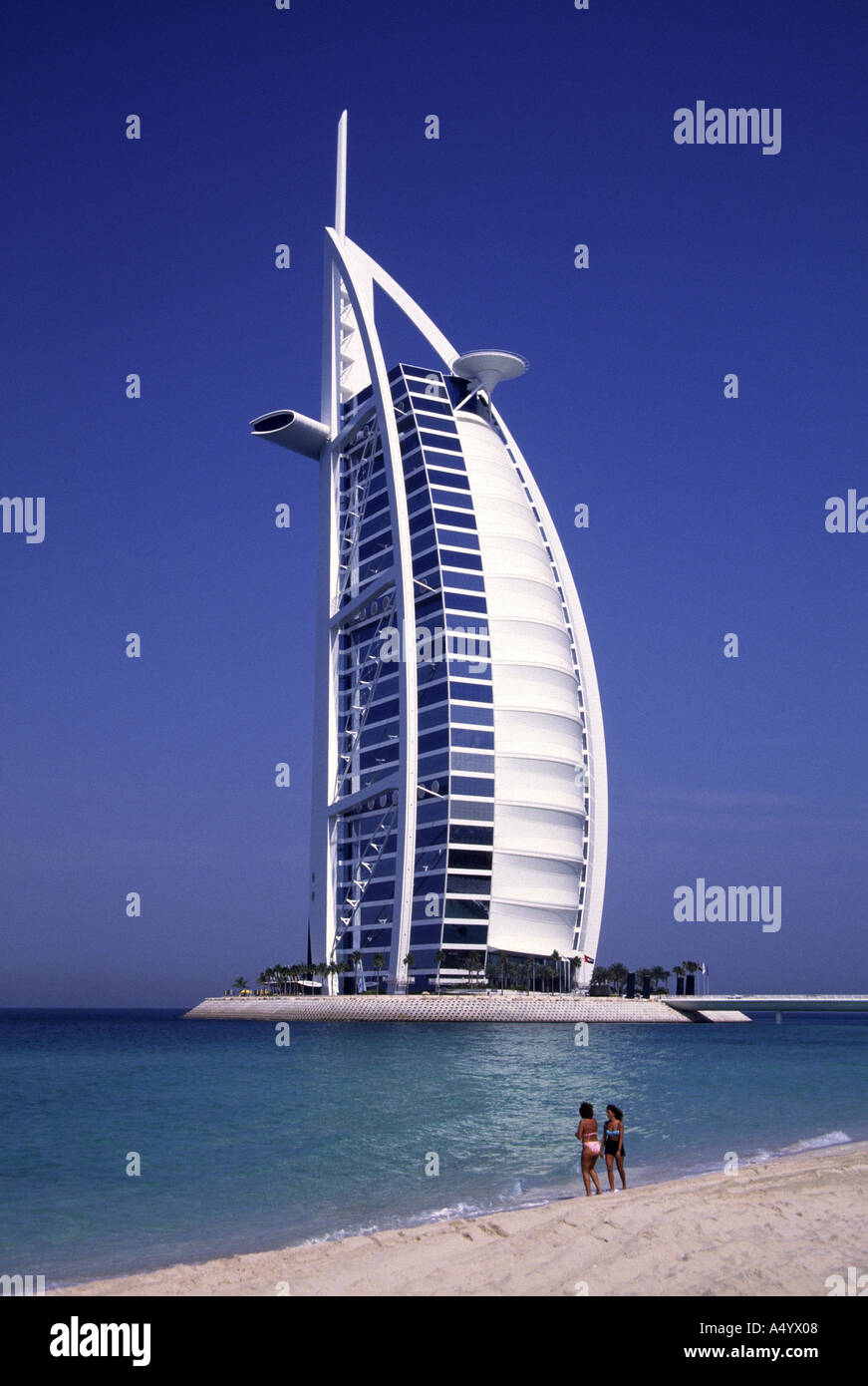 Burj Al Arab Hotel Dubai United Arab Emirates Stock Photo