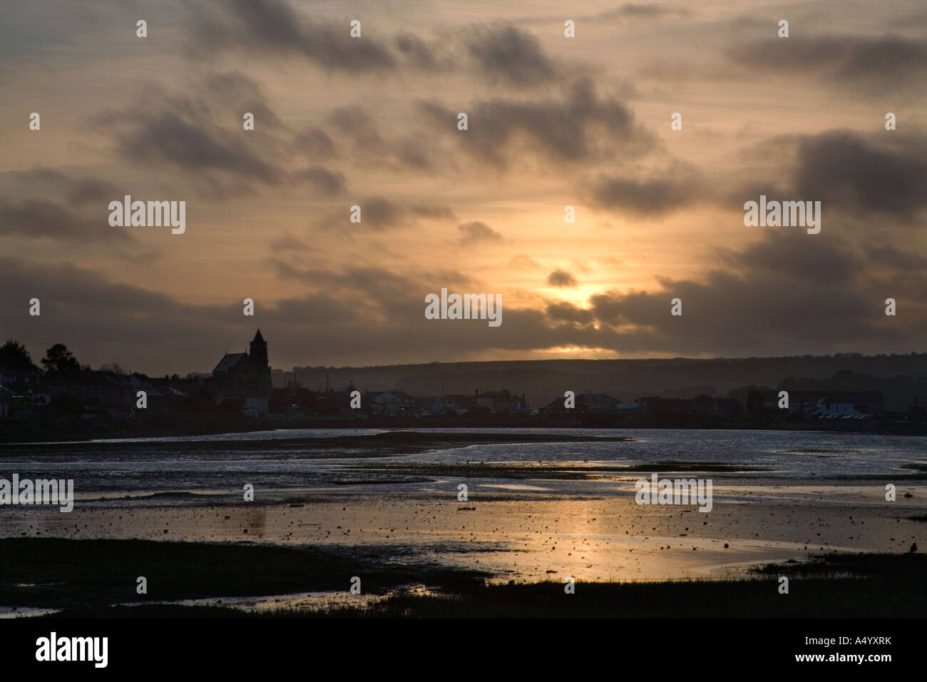Copperhouse Creek Hayle Cornwall at sunset Stock Photo Alamy