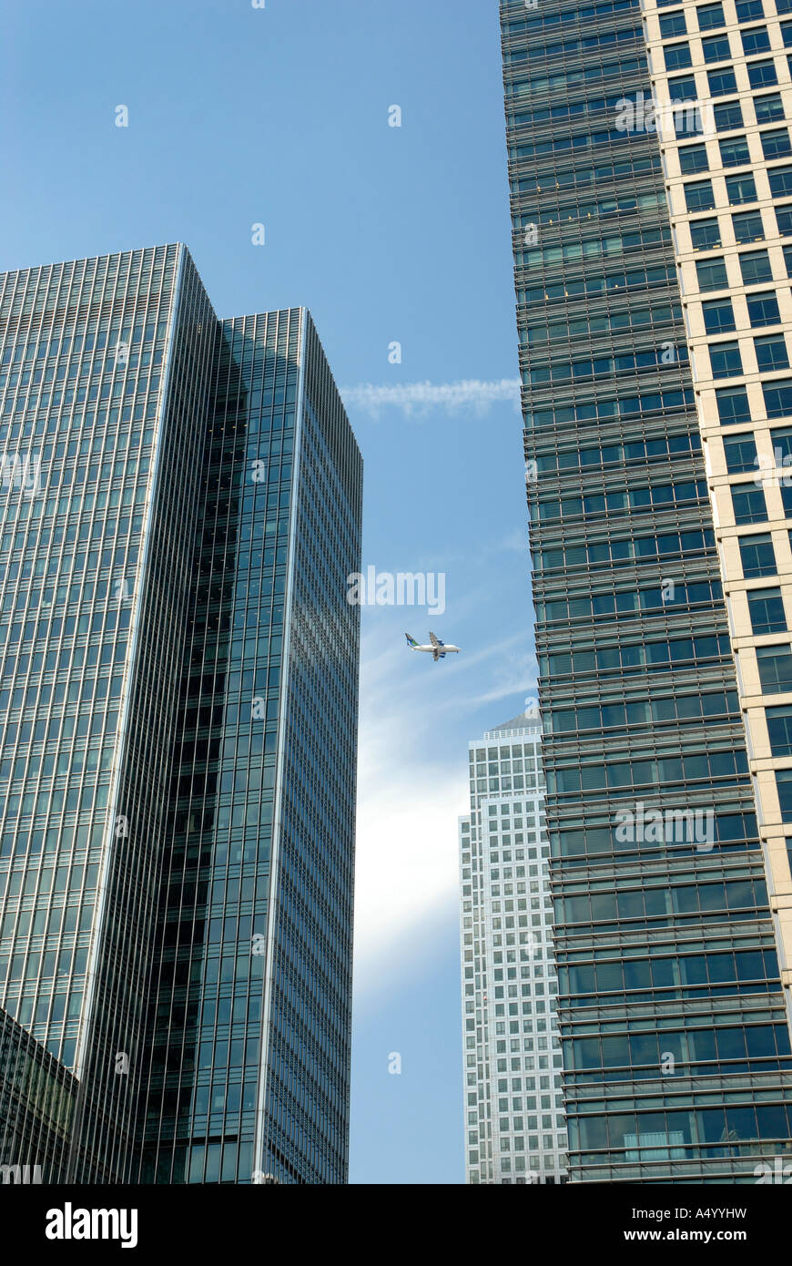 Canary Wharf buildings in Docklands London 17 July 2006 Stock Photo - Alamy