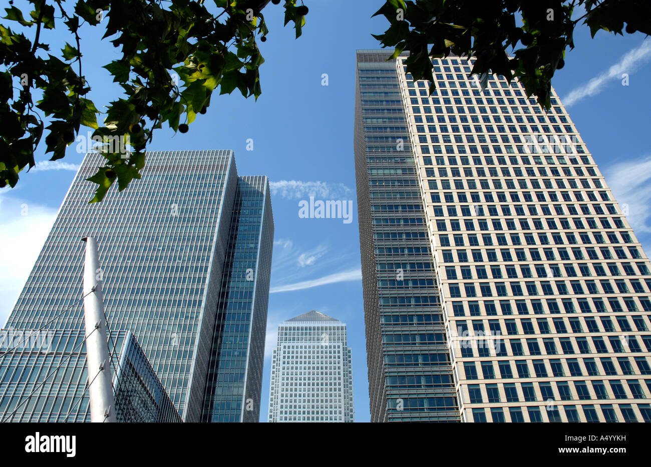 Canary Wharf buildings in Docklands London 17 July 2006 Stock Photo - Alamy