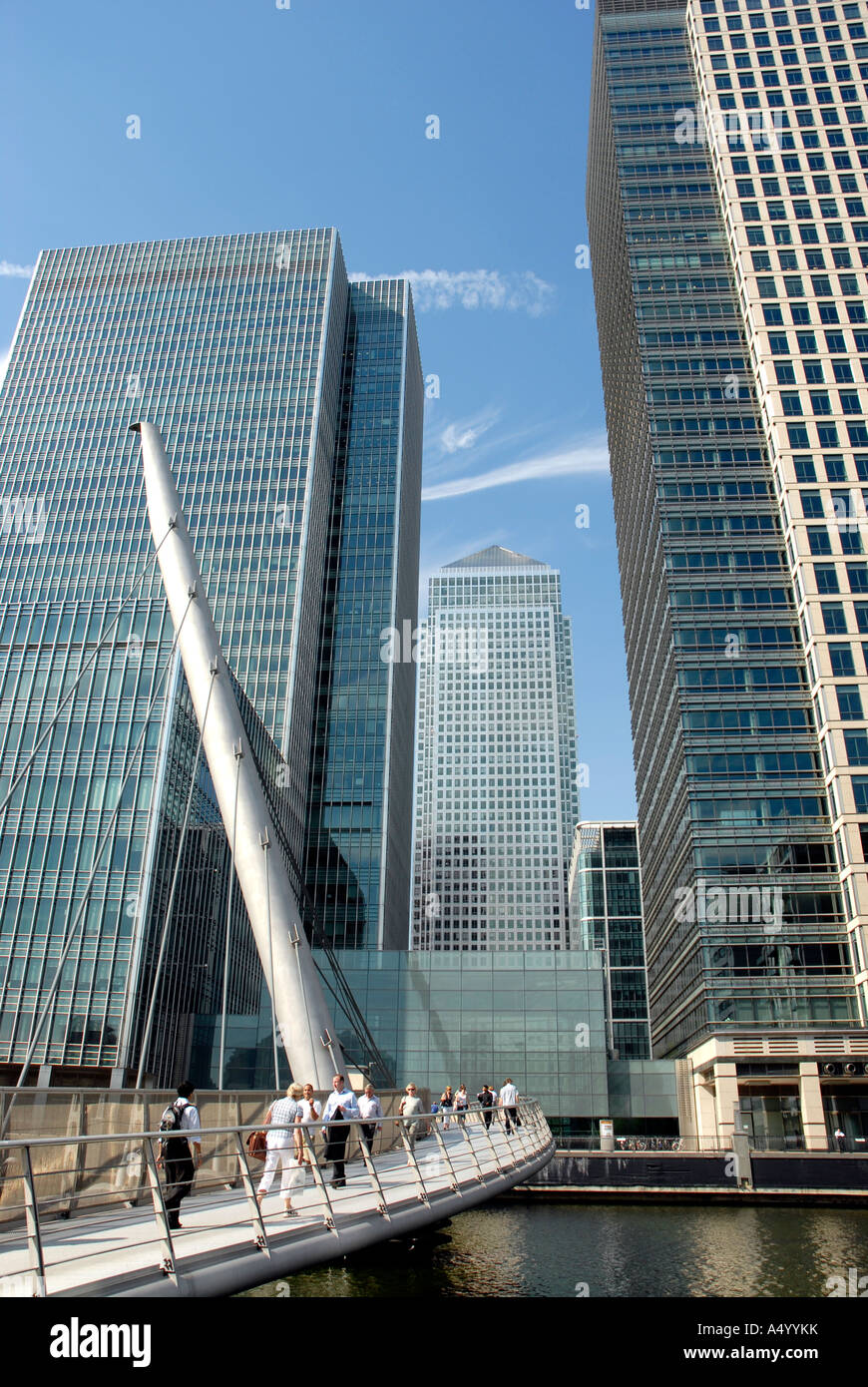 Canary Wharf buildings in Docklands London 17 July 2006 Stock Photo - Alamy