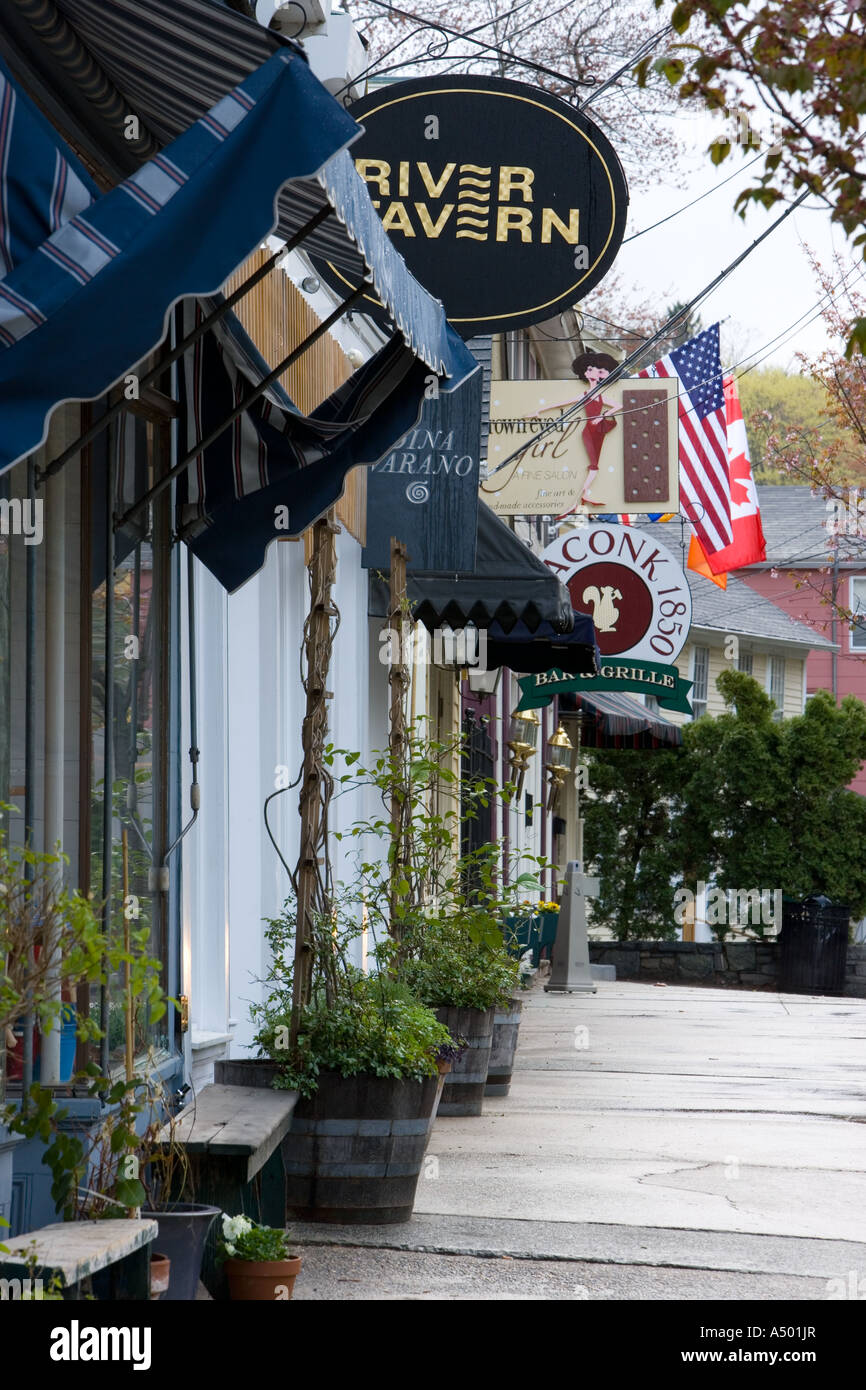 A scene from downtown Chester Connecticut USA Stock Photo Alamy