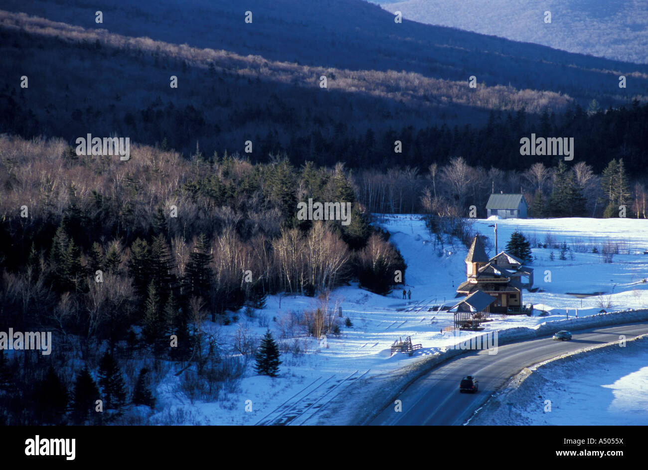 Crawford Depot train station in New Hampshire s White Mountains From