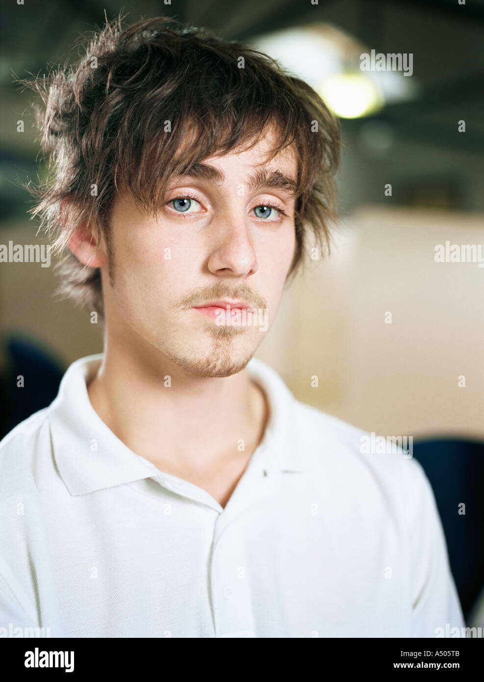 Scruffy teenage boy Stock Photo