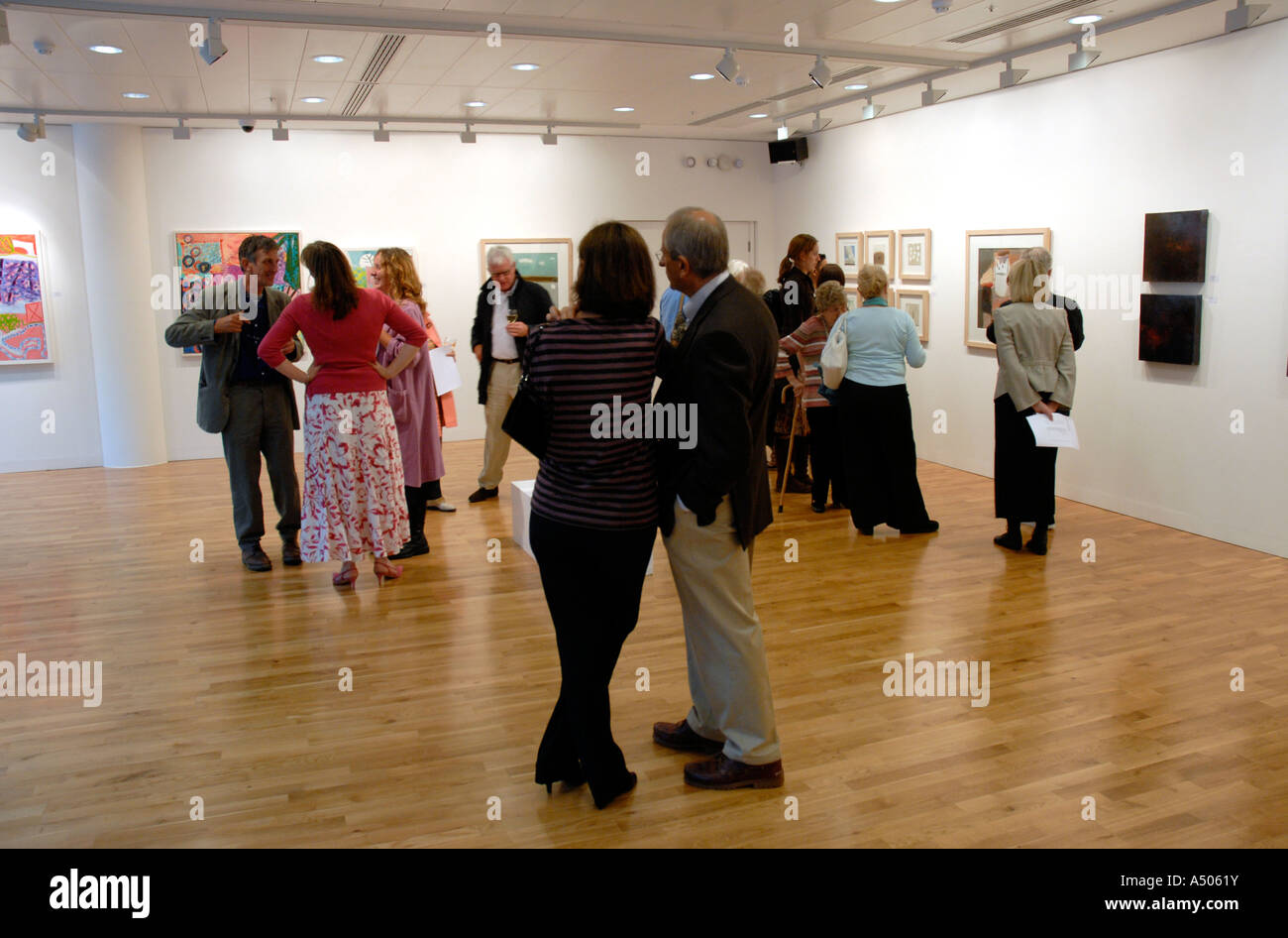 Exhibition in a gallery in Victoria London Stock Photo Alamy