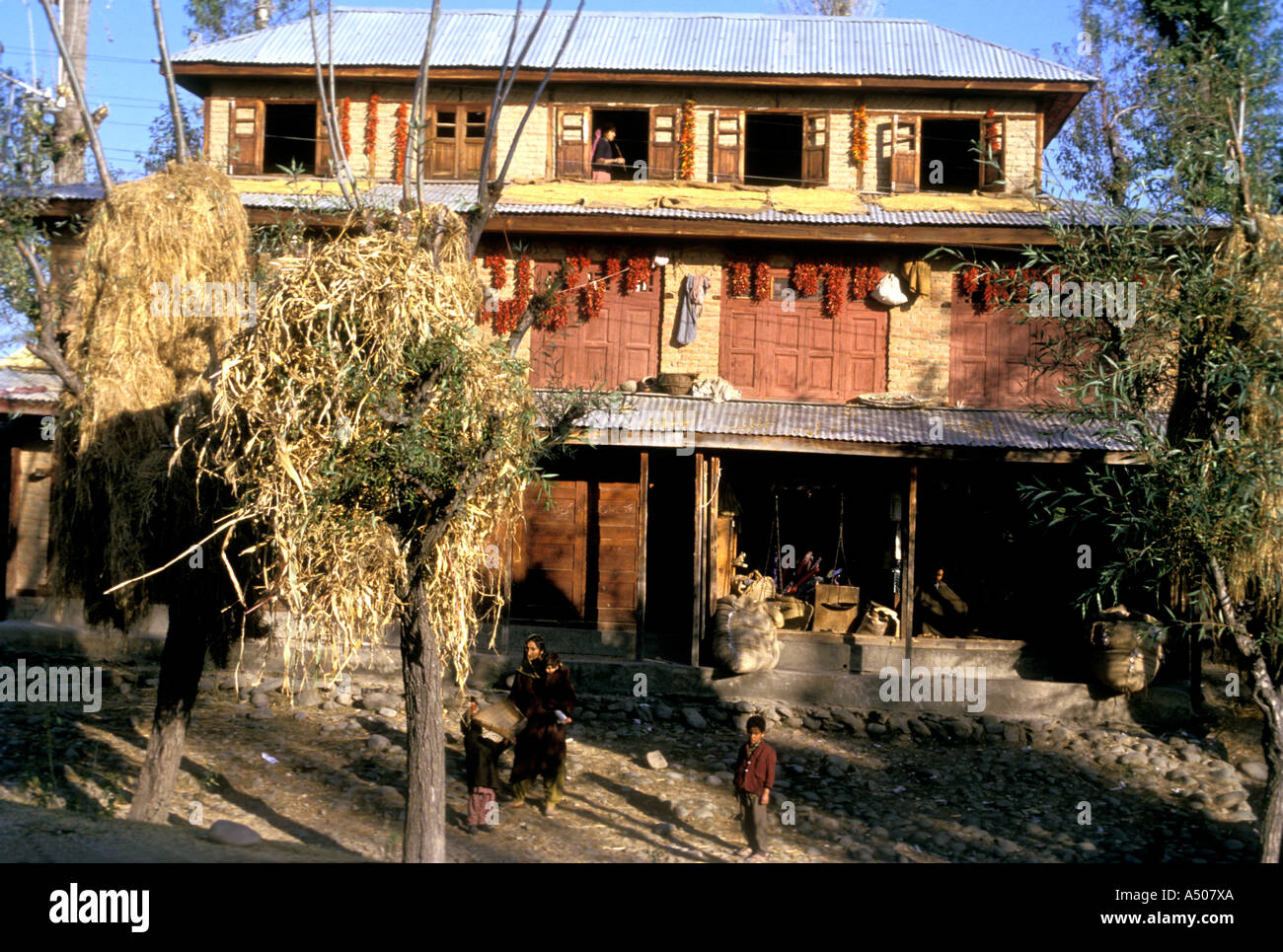 Shop in a village in Jammu Kashmir In Stock Photo Alamy