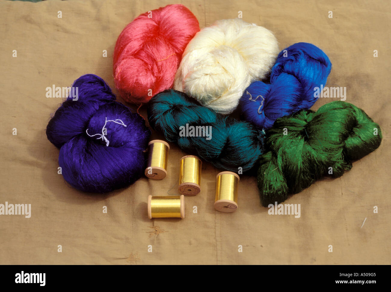 Silk Threads Stock Photo Alamy