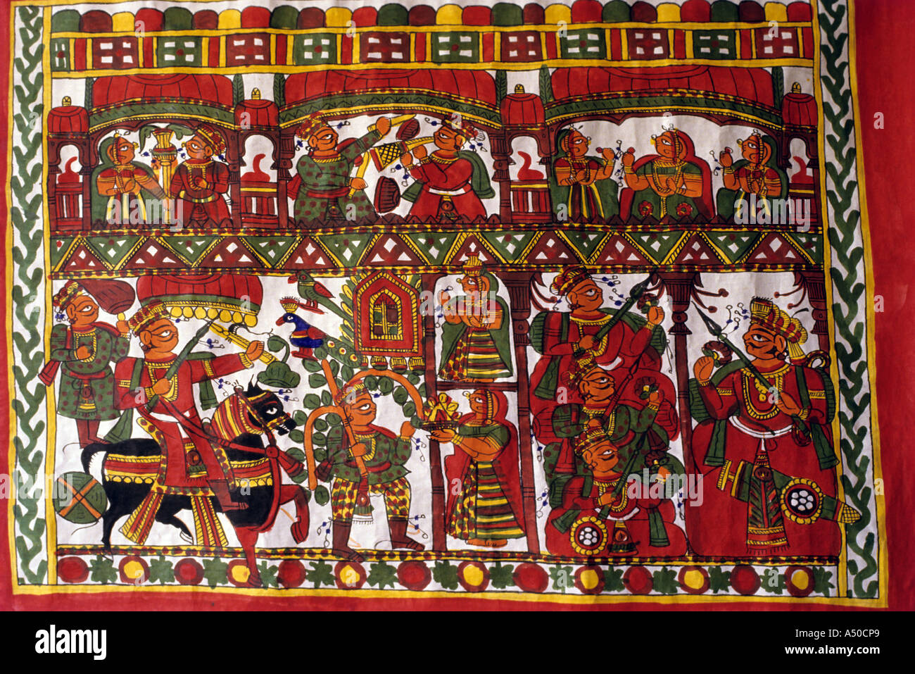 Traditional wall painting Stock Photo - Alamy