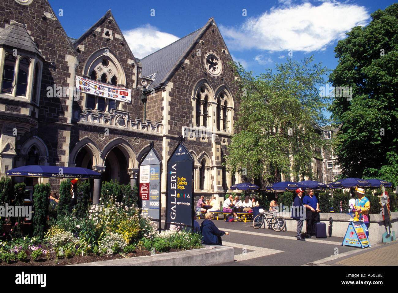 New Zealand Christchurch Arts Centre Weekend Market Stock Photo Alamy
