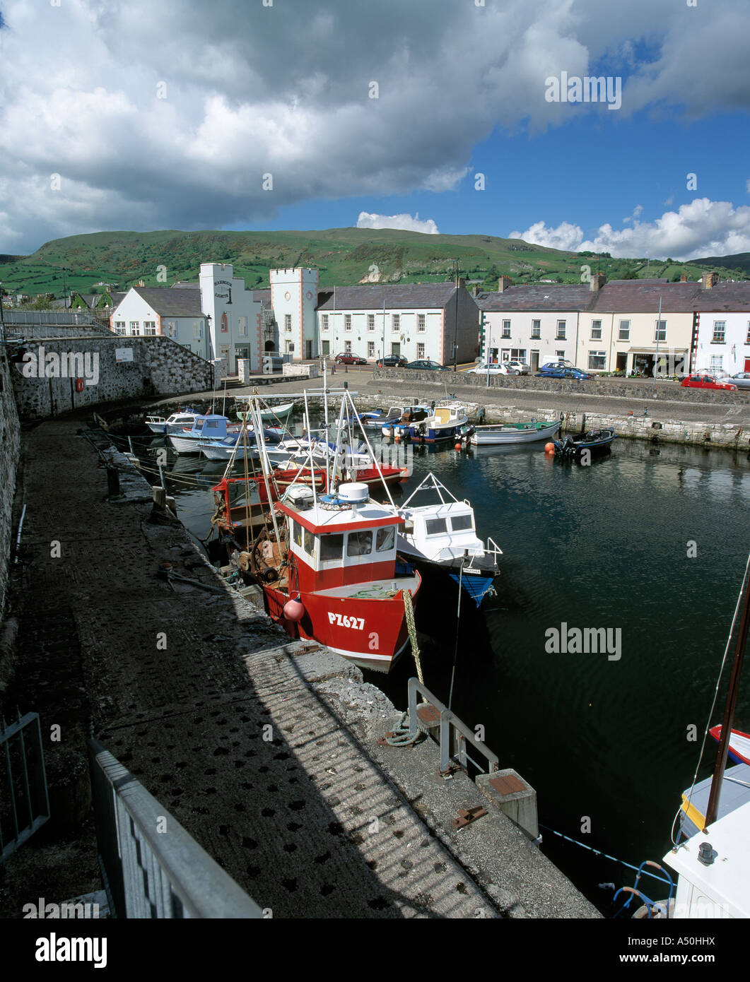 waterfoot, glenarriffe, county antrim, northern ireland, sheltered sea
