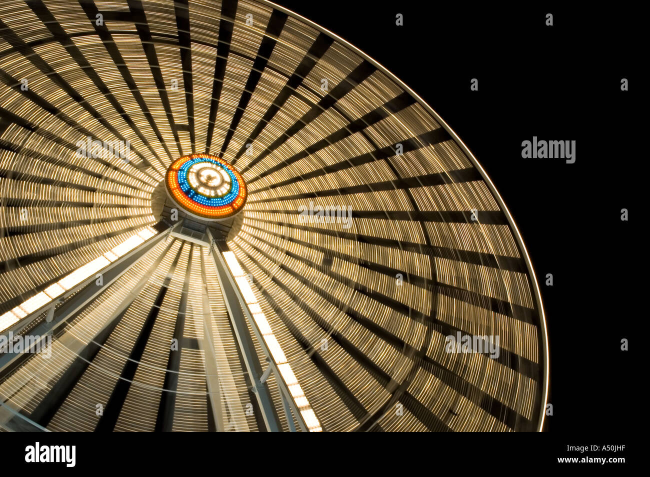 Ferris wheel medium shot. Stock Photo