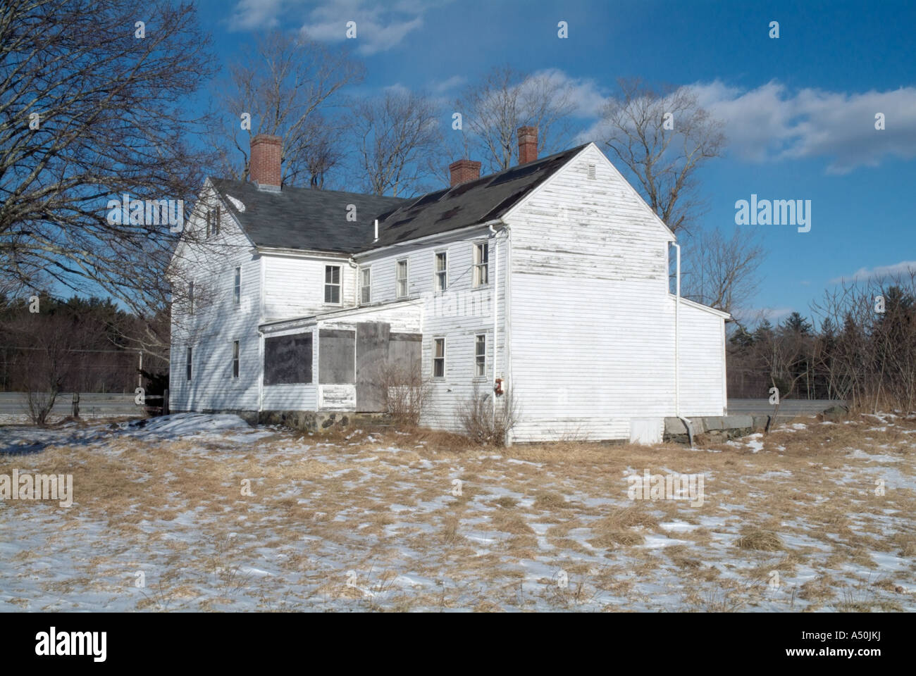 Abandoned FarmHouse in Exeter New Hampshire USA Stock Photo Alamy