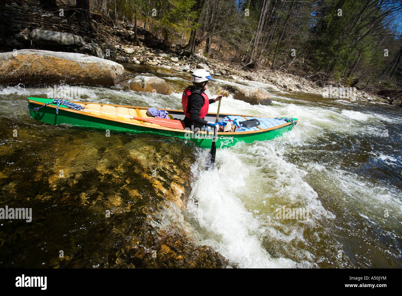 Canoeing the Ashuelot River in Surry New Hampshire USA Stock Photo Alamy