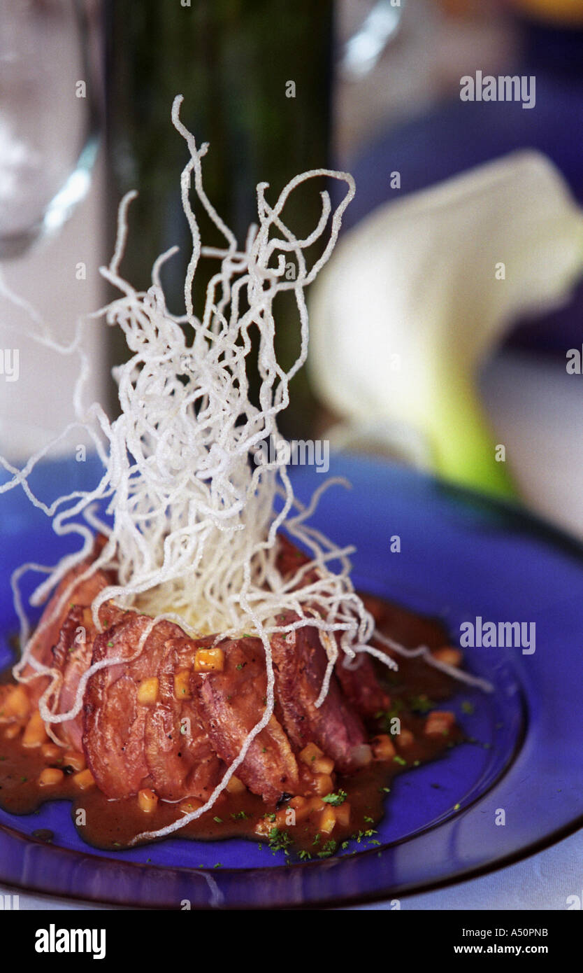Dish at Kilroy Restaurant Kathmandu Stock Photo