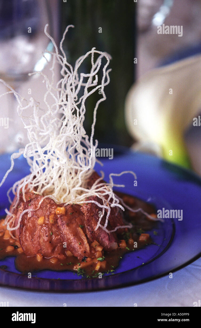 Dish at Kilroy Restaurant Kathmandu Stock Photo