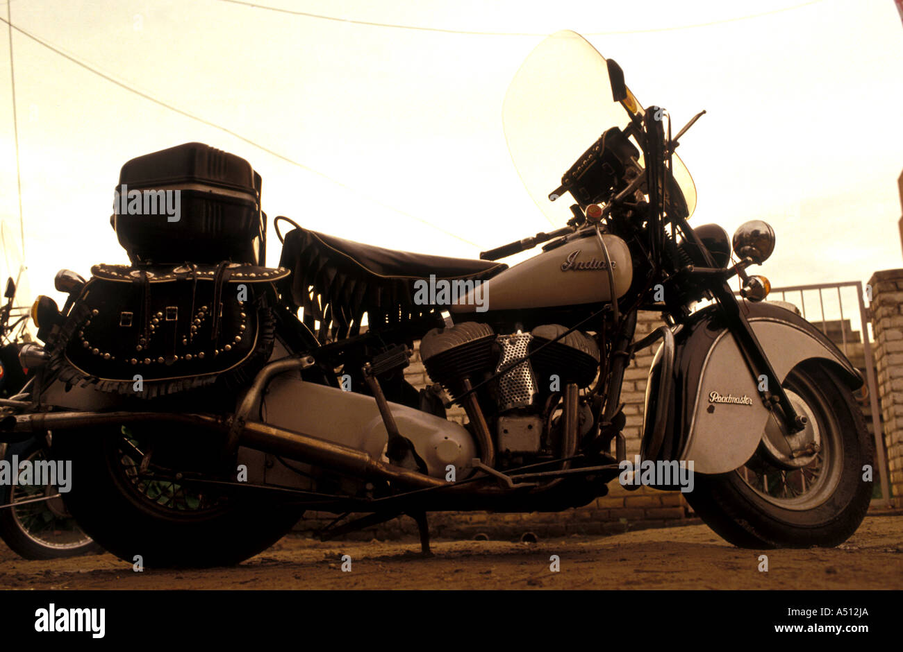 Vintage Bikes New Delhi India Stock Photo Alamy