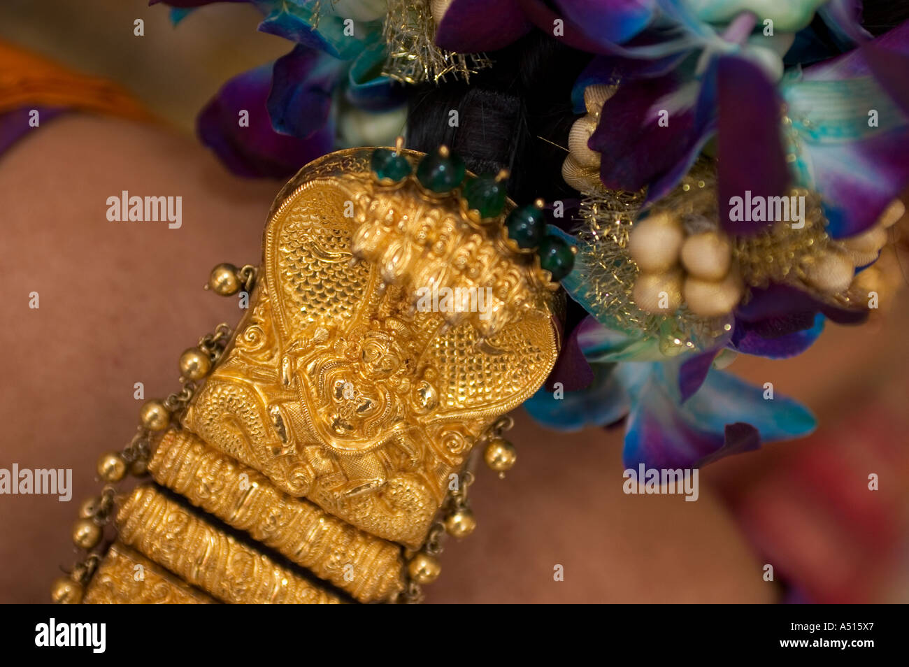 Indian Wedding Hair Decoration Stock Photo 6378854 Alamy