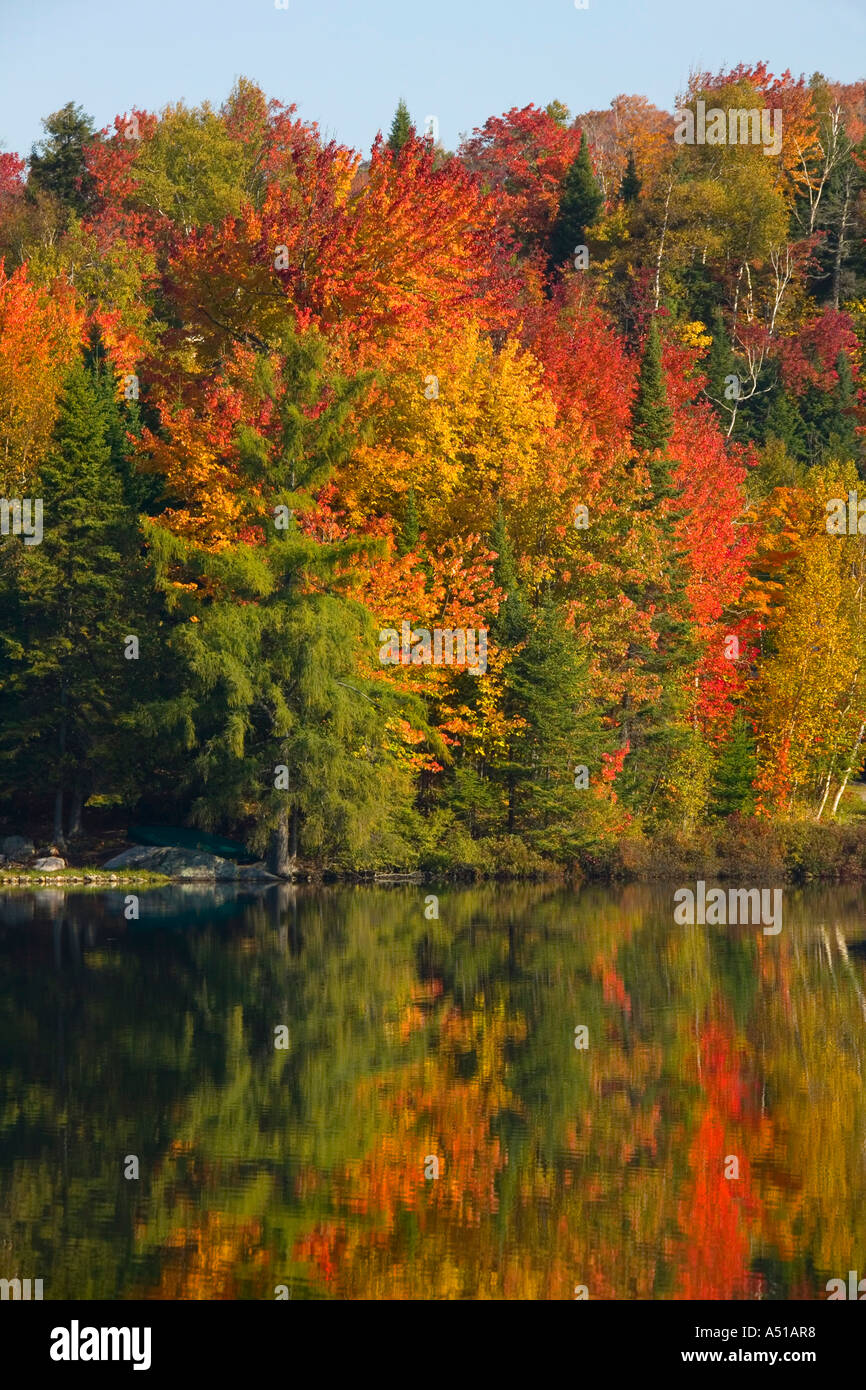 Body of water in autumn Stock Photo