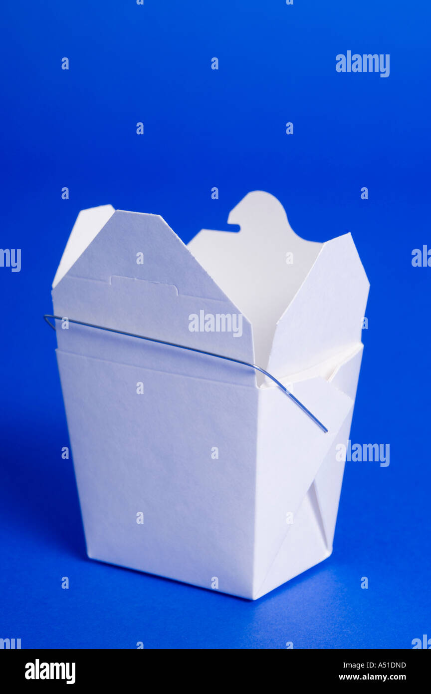 White Chinese takeout container Stock Photo Alamy