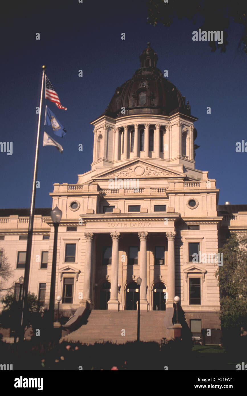 South Dakota State Capitol building government offices Stock Photo