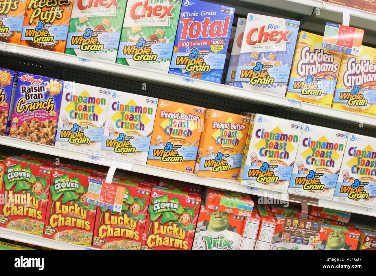 North Miami Beach Florida,Kmart BigBox,boxed cereals,shelf shelves