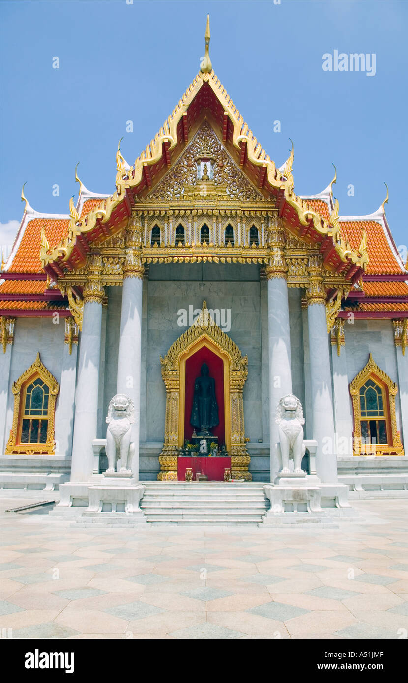 Marble Temple Wat Benchamabophit Bangkok Thailand Stock Photo - Alamy