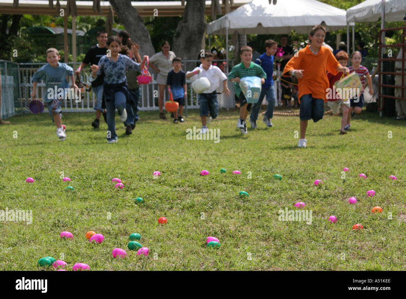 Miami Florida,Parrot Jungle Island,Easter Egg Hunt,Easter Sea waterls