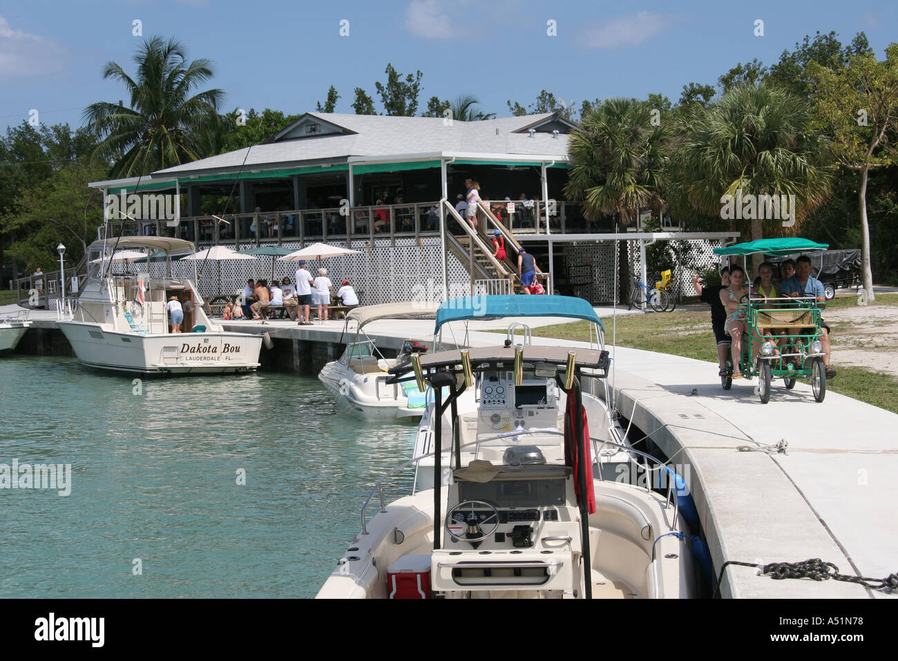 Boaters Grill Looking Over No Name Harbor High Resolution Stock Photography And Images Alamy