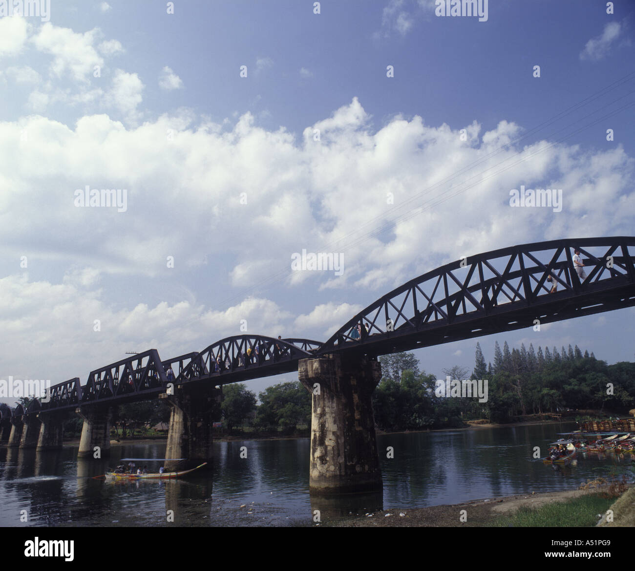 Bridge on the River Kwai, Thailand Stock Photo