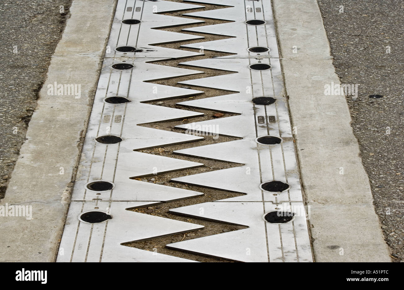 Expansion joint in road Stock Photo 6382091 Alamy