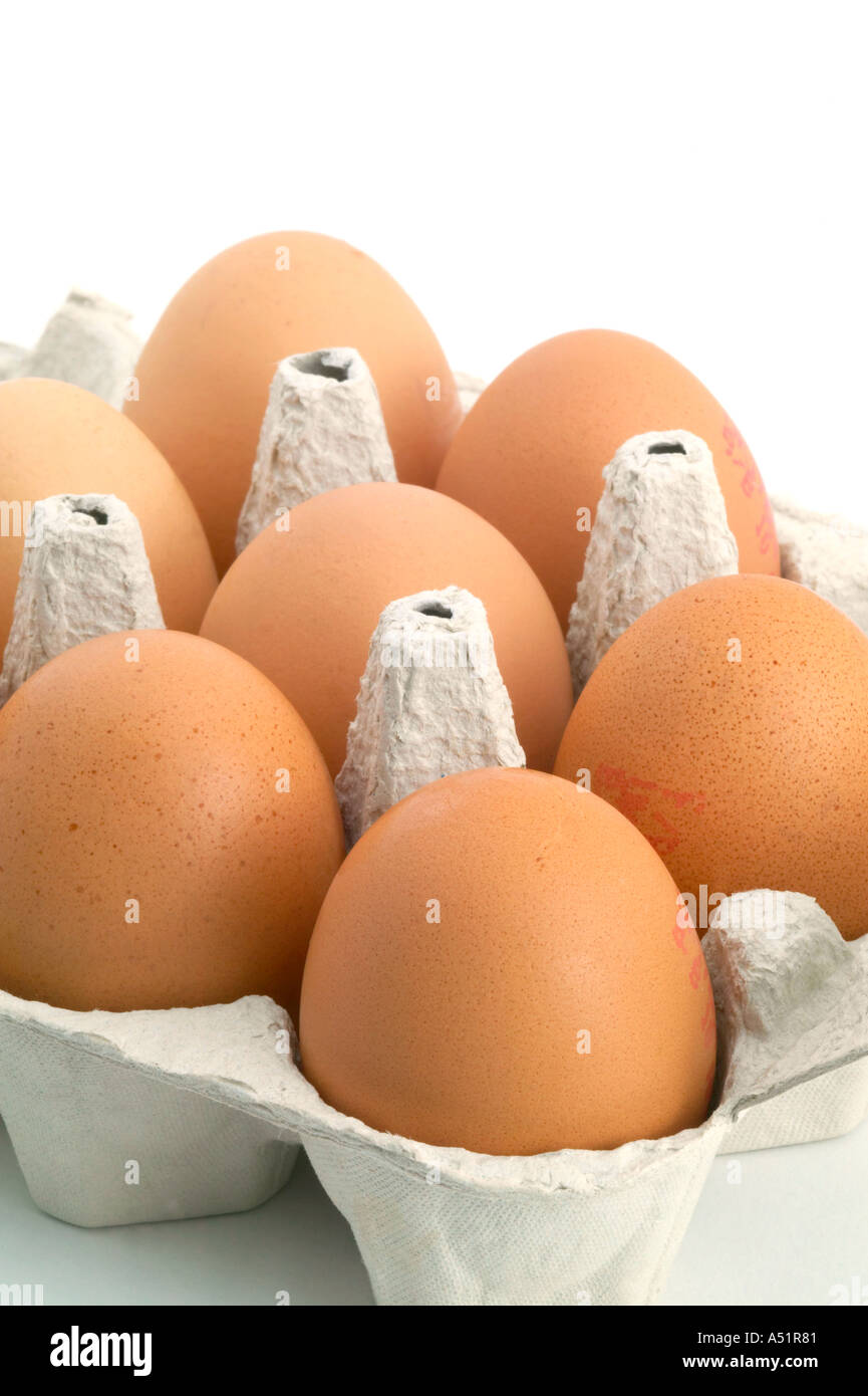 eggs in egg carton Stock Photo Alamy
