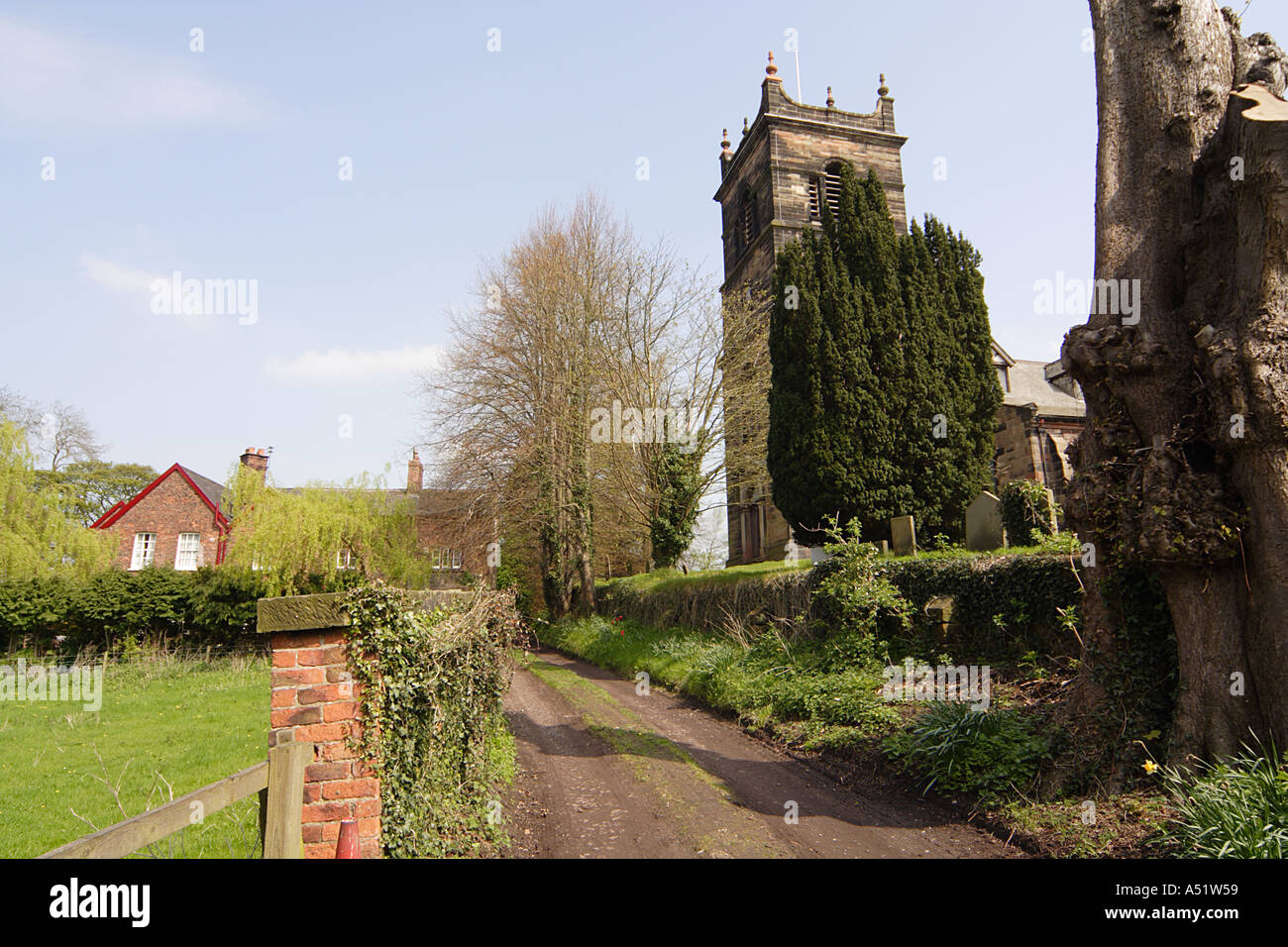 Saint Marys Parish Church Rostherne Cheshire UK Stock Photo Alamy